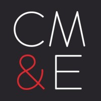 Logo for Canadian Manufacturers and Exporters; simply the letters CM&E